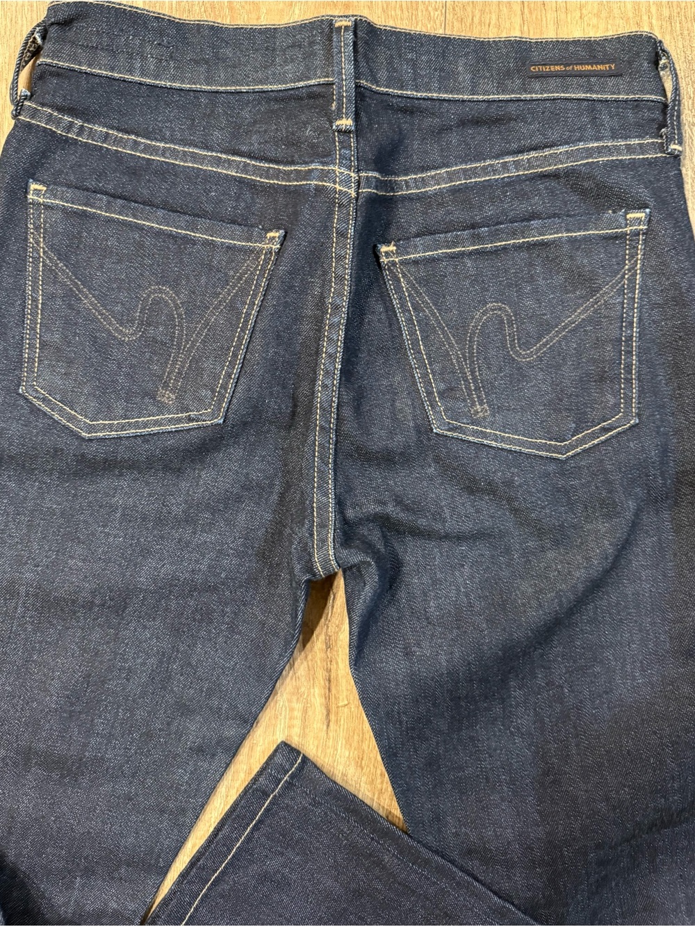 Citizens of Humanity Dark Indigo Stretch Straight/Flair Leg Jeans C of H